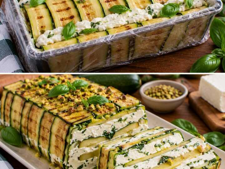 Terrina di Zucchine Grigliate con Robiola e Basilico
