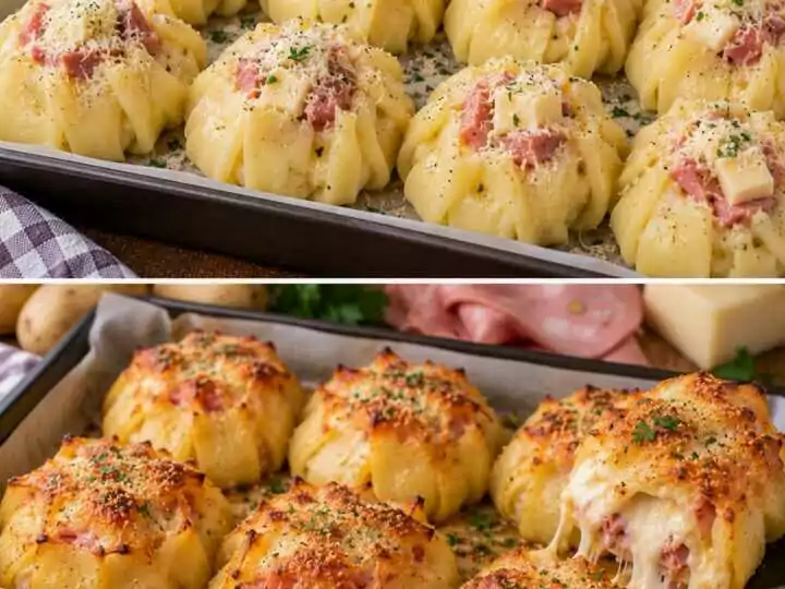 Fagottini di Patate con Mortadella e Cuore di Provolone