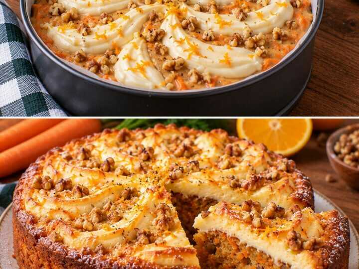 🥕 Torta Soffice alle Carote con Crema di Formaggio e Scorza d&rsquo;Arancia