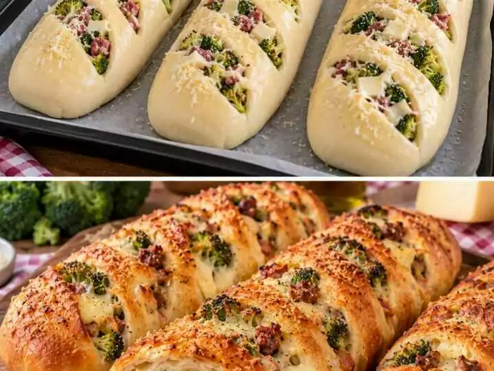 Filoncini Ripieni di Broccoli, Salsiccia e Caciocavallo