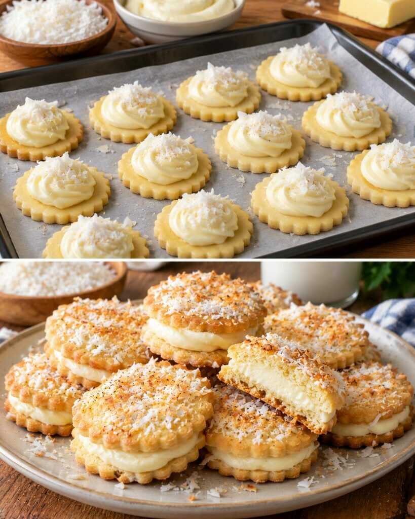 Frollini al Burro con Crema al Latte e Scaglie di Cocco: Friabili, Cremosi e Irresistibili