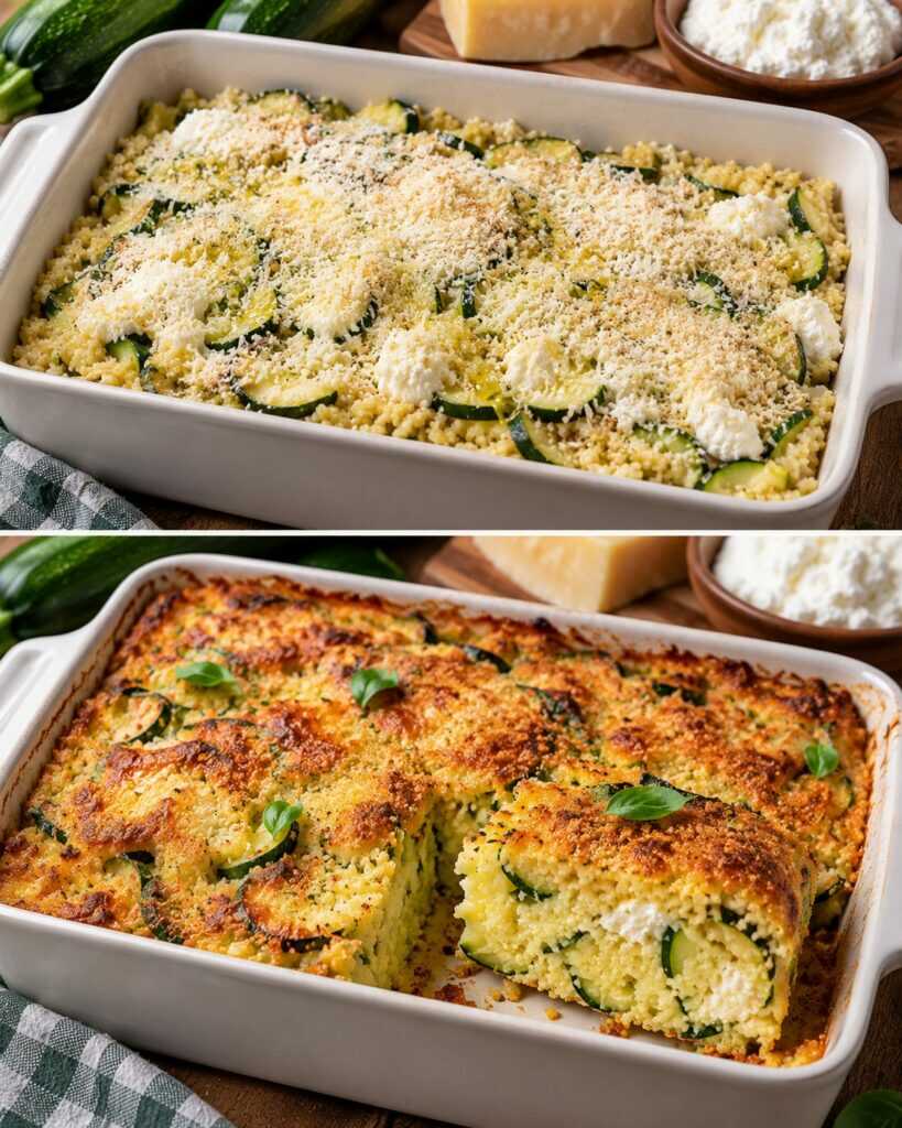 Sformato di Miglio con Zucchine, Ricotta e Parmigiano
