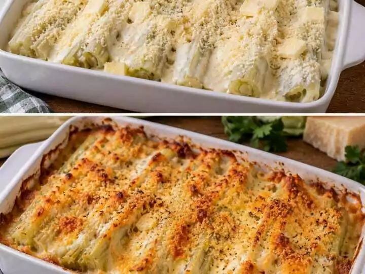 🥬 Cardi al Forno con Besciamella, Parmigiano e Crosta Dorata