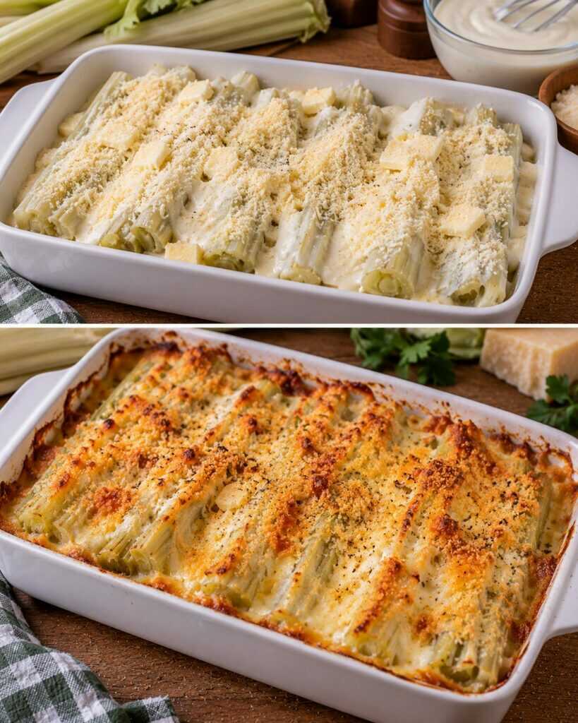 🥬 Cardi al Forno con Besciamella, Parmigiano e Crosta Dorata