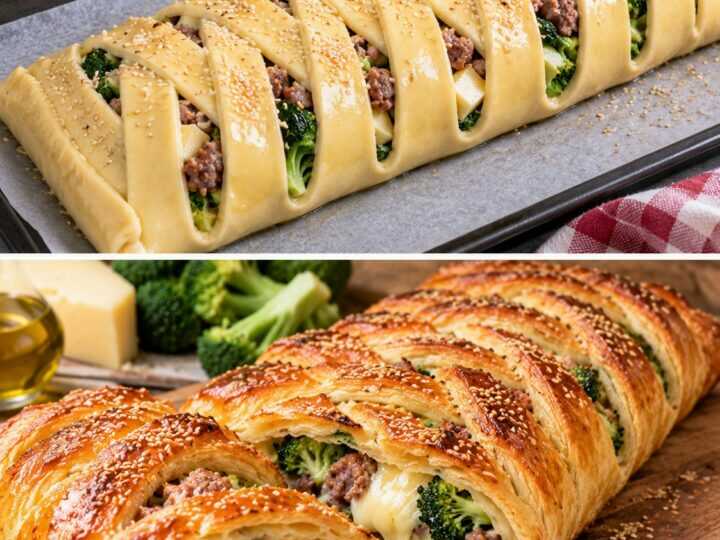 Rustico Intrecciato con Broccoli, Salsiccia e Caciocavallo
