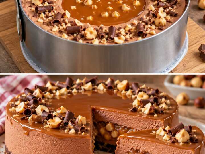 Mousse al Cioccolato al Latte con Cuore di Caramello e Nocciole 🍫🌰
