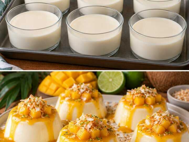 Panna Cotta al Cocco con Salsa al Mango e Lime