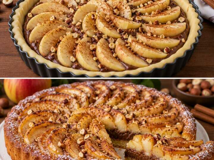 Crostata Morbida alle Mele con Crema di Nocciole e Cannella: Un Dolce Profumato dal Cuore Cremoso