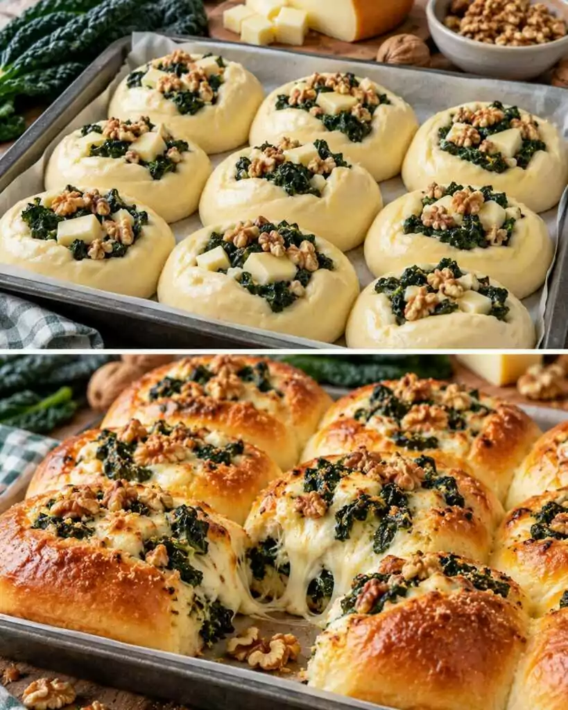 🥖 Panini Rustici al Cavolo Nero con Provola Affumicata e Noci