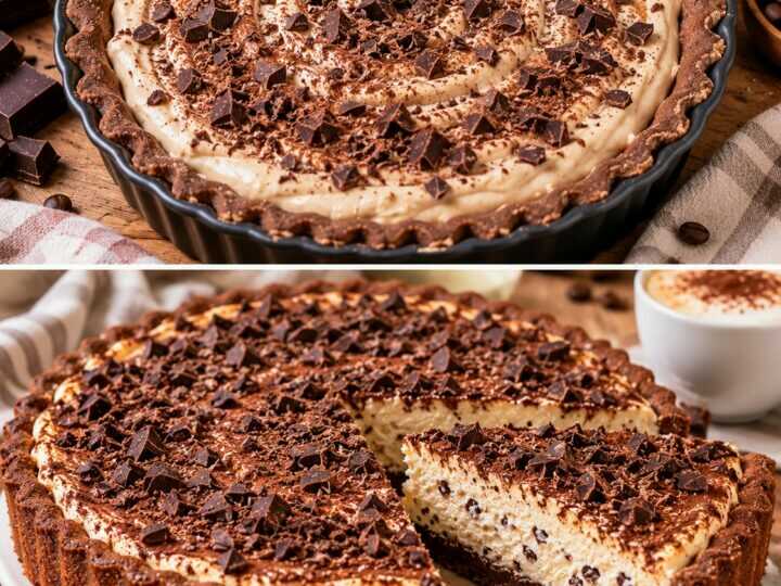Crostata Cappuccino con Crema di Ricotta e Cacao