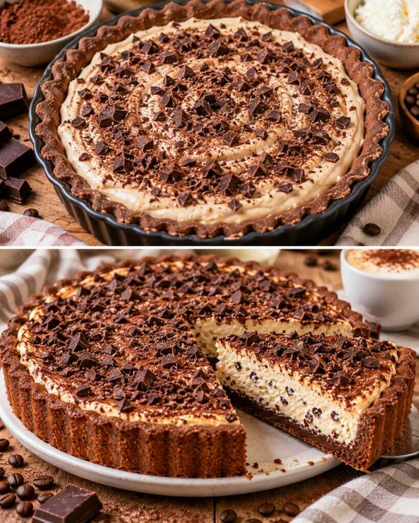 Crostata Cappuccino con Crema di Ricotta e Cacao