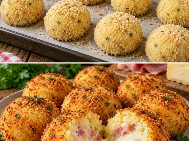 Bombette di Patate con Prosciutto Cotto e Cuore di Taleggio