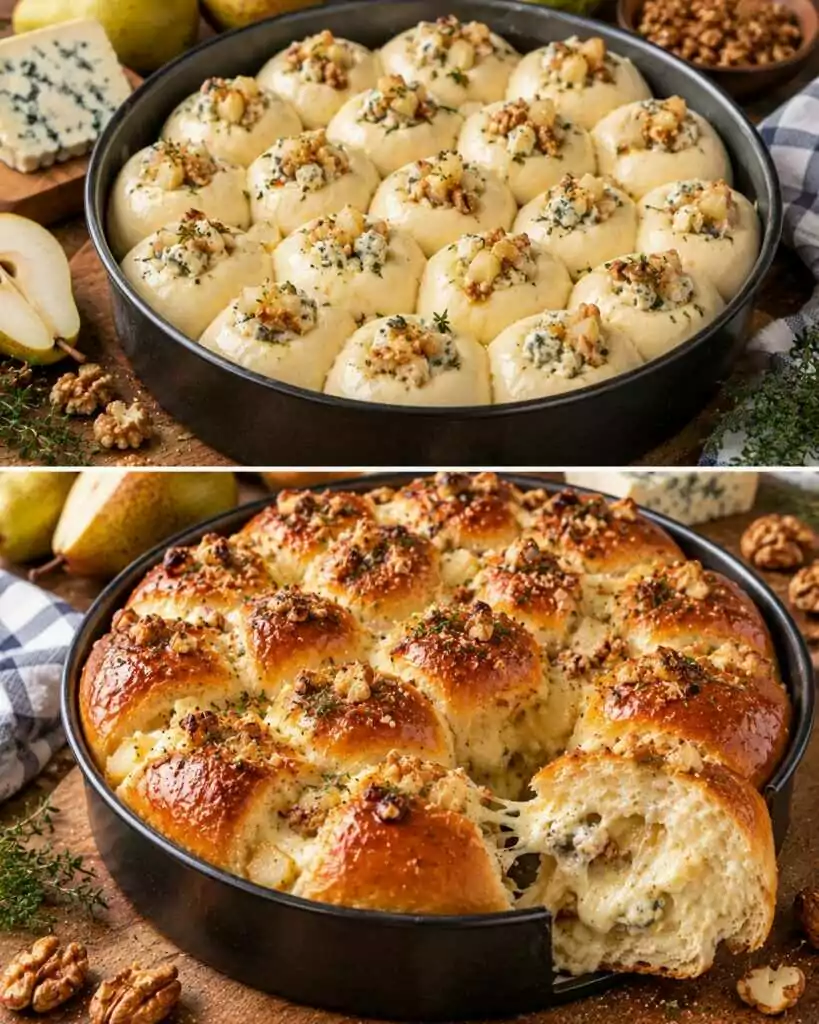 🥖 Danubio Salato con Cuore di Gorgonzola, Pere e Noci