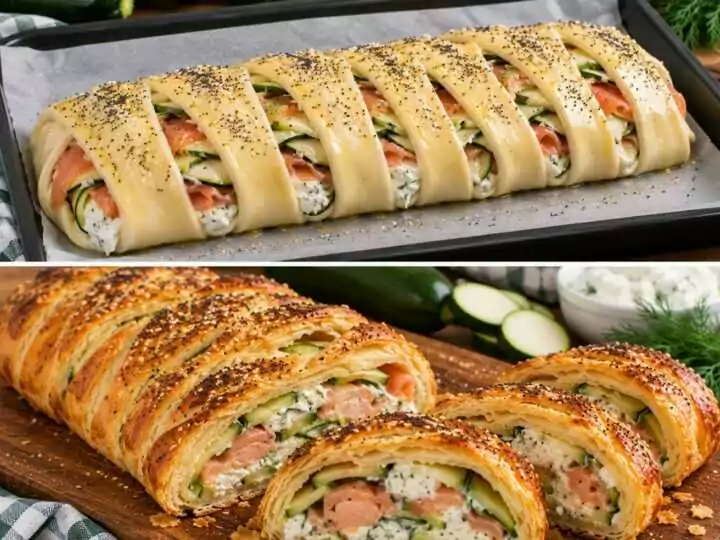 Strudel Salato con Zucchine, Salmone Affumicato e Robiola