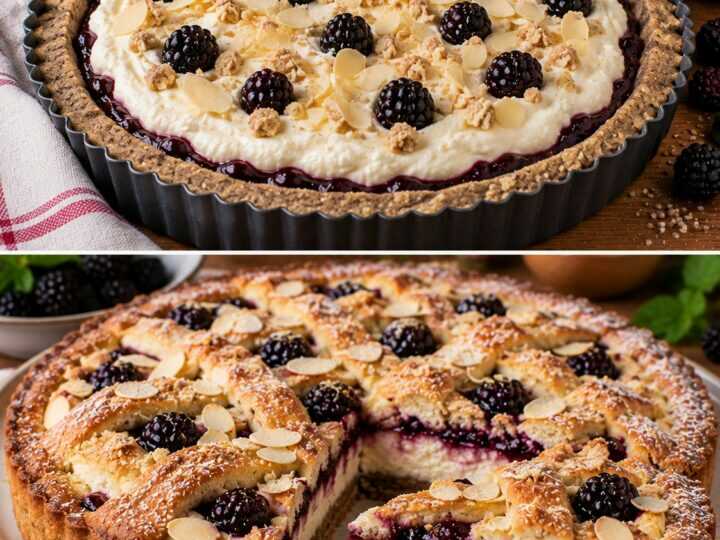 Crostata Morbida al Grano Saraceno con Confettura di More e Ricotta