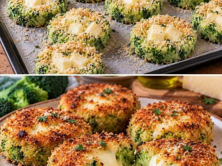 Broccoli a Medaglioni con Parmigiano e Cuore di Provola