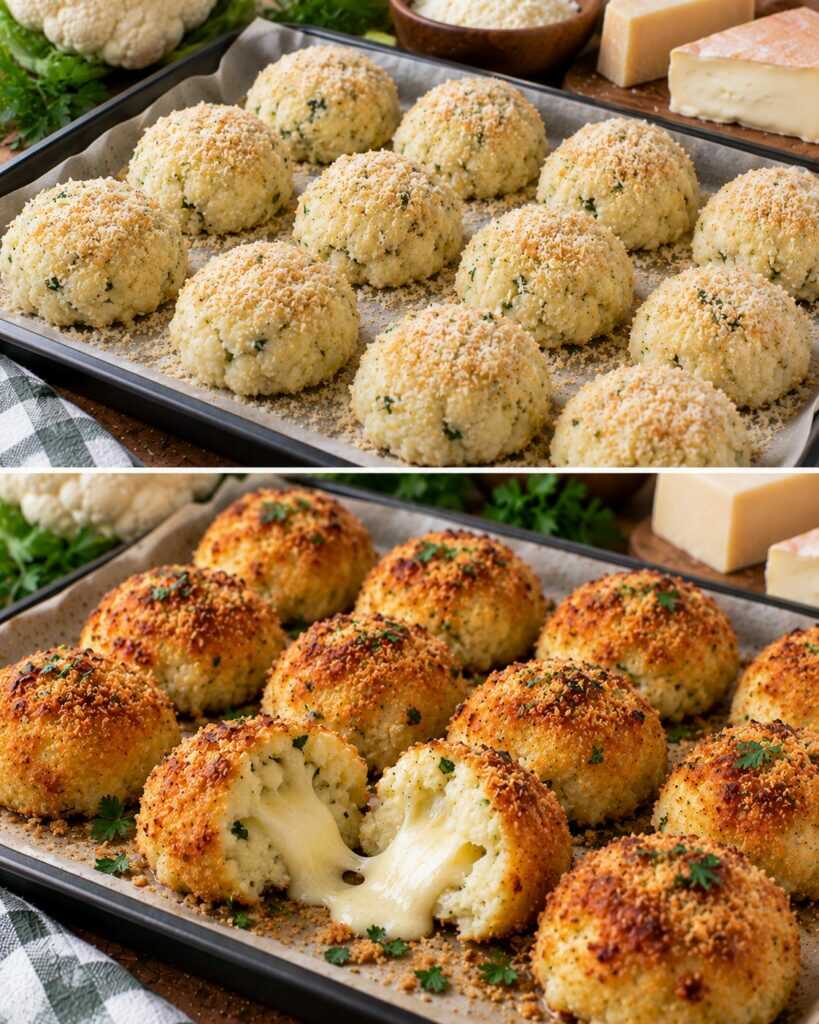 🥦 Bombette di Cavolfiore con Parmigiano e Cuore di Taleggio