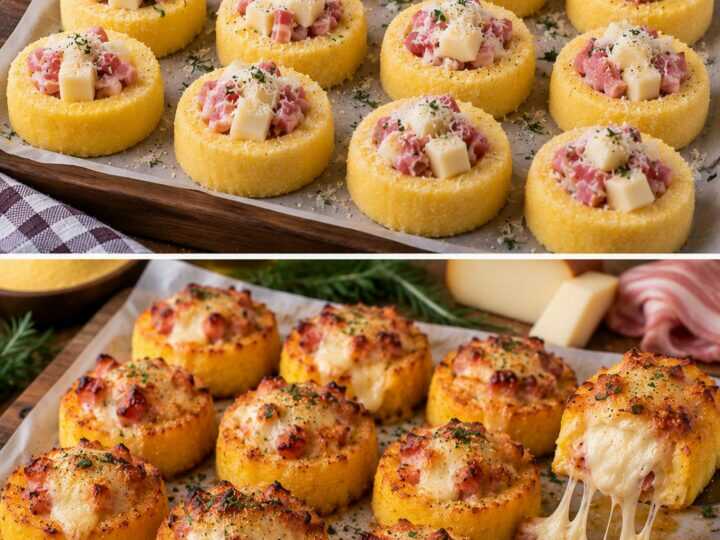 Bocconcini di Polenta Ripieni di Scamorza e Pancetta