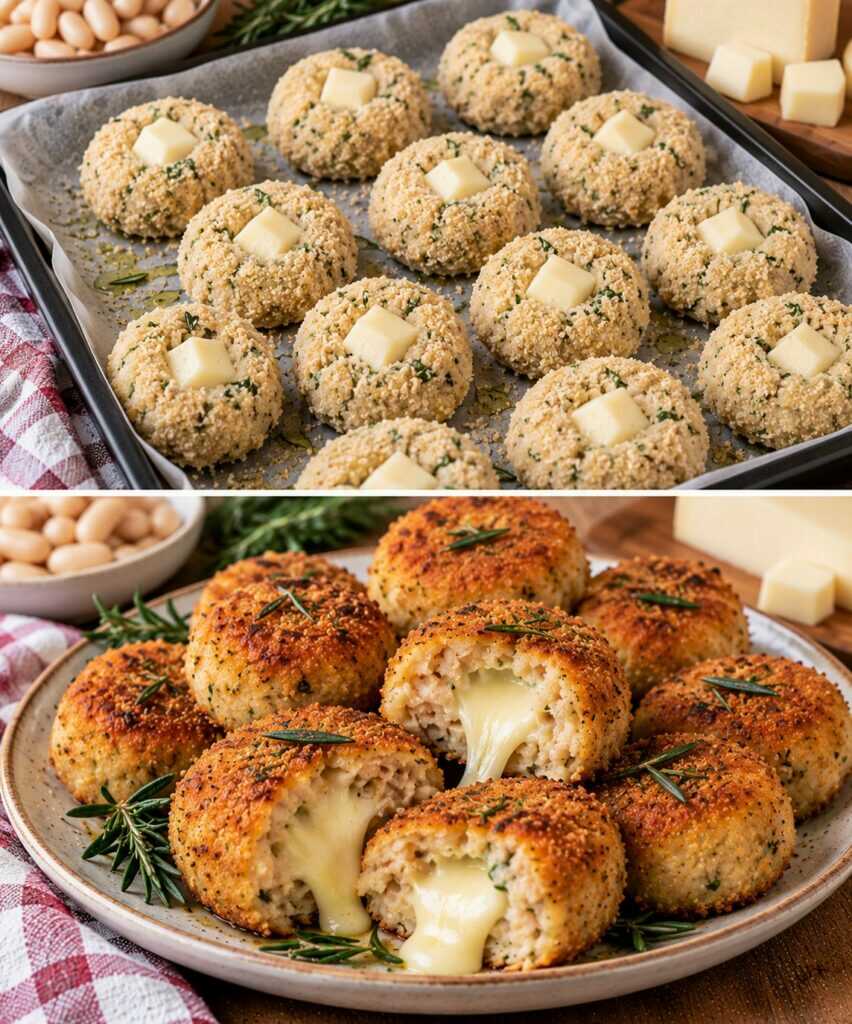 Polpettine di Cannellini con Rosmarino e Cuore di Fontina