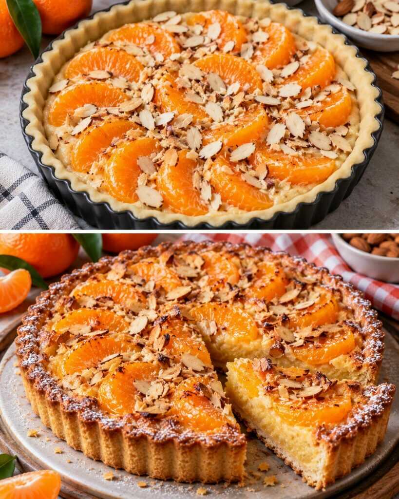 Crostata Frangipane al Mandarino con Mandorle Croccanti