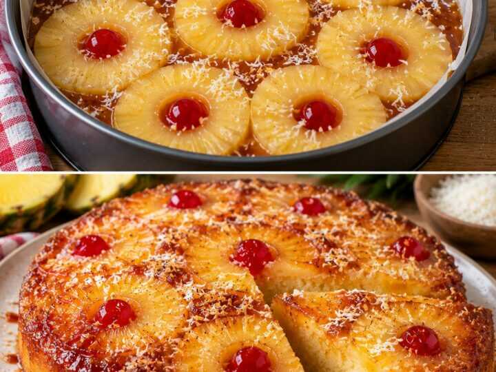 Torta Rovesciata all&rsquo;Ananas con Caramello e Cocco: Soffice, Golosa e Profumatissima