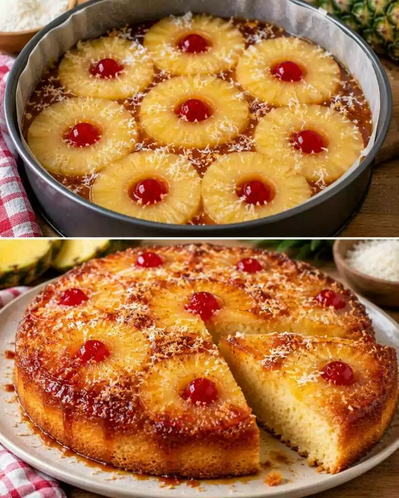 Torta Rovesciata all&rsquo;Ananas con Caramello e Cocco: Soffice, Golosa e Profumatissima