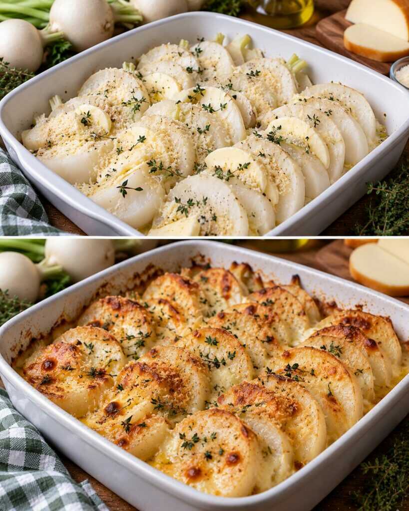 🥬 Rape Bianche al Forno con Parmigiano, Timo e Scamorza