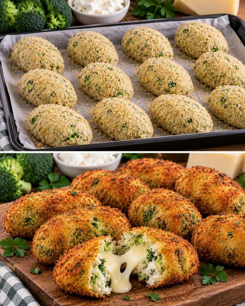 Crocchette di Broccoli e Ricotta con Cuore di Caciocavallo