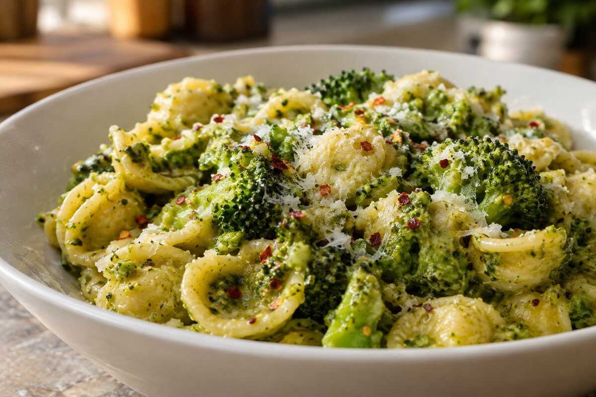 Orecchiette con broccoli e pecorino