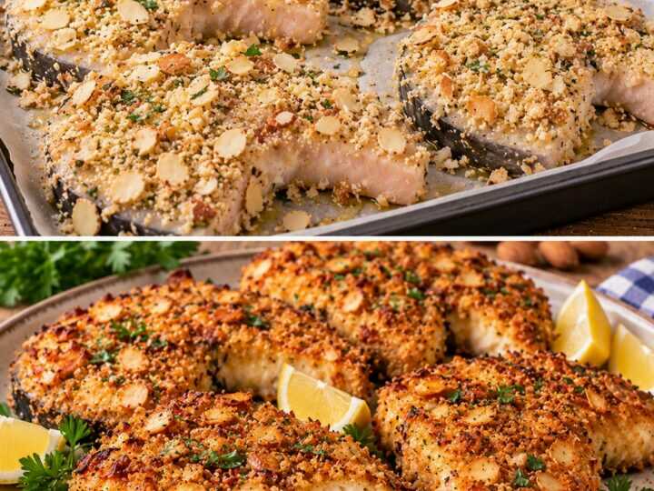 Cotolette di Pesce Spada Croccanti con Panatura alle Mandorle