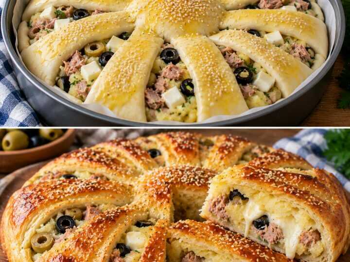 Rustico Ripieno di Patate, Tonno, Olive e Mozzarella: Croccante Fuori e Filante Dentro