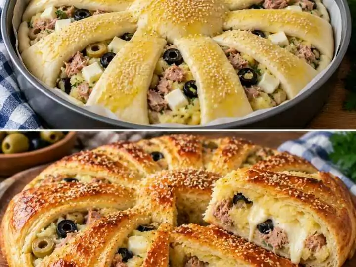 Rustico Ripieno di Patate, Tonno, Olive e Mozzarella: Croccante Fuori e Filante Dentro