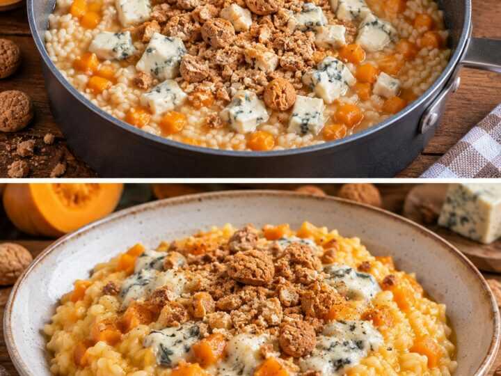 Risotto alla Zucca con Gorgonzola e Amaretti