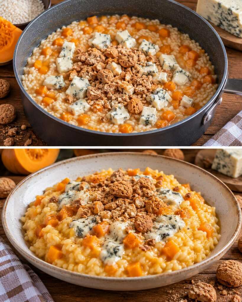 Risotto alla Zucca con Gorgonzola e Amaretti