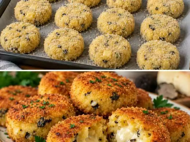 Crocchette di Polenta al Tartufo con Cuore di Taleggio