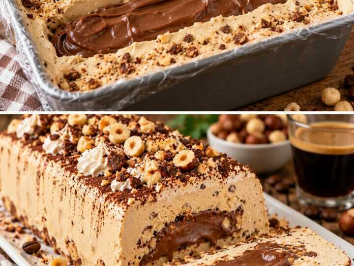 Semifreddo al Caffè con Cuore di Crema alla Nocciola