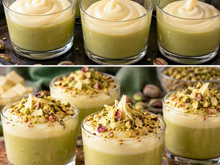 Budino al Pistacchio con Ganache al Cioccolato Bianco: Cremoso, Goloso e Irresistibile 💚