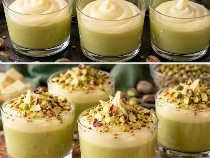 Budino al Pistacchio con Ganache al Cioccolato Bianco: Cremoso, Goloso e Irresistibile 💚
