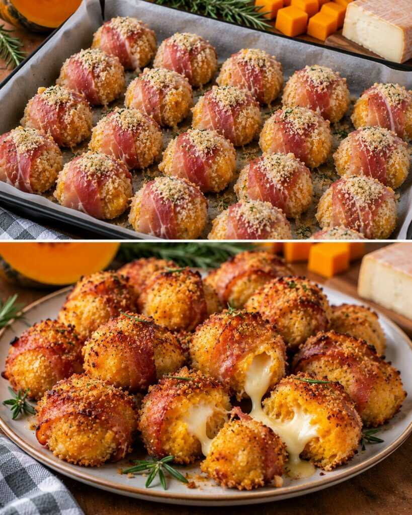 🎃 Bocconcini di Zucca Croccante con Speck e Cuore di Taleggio