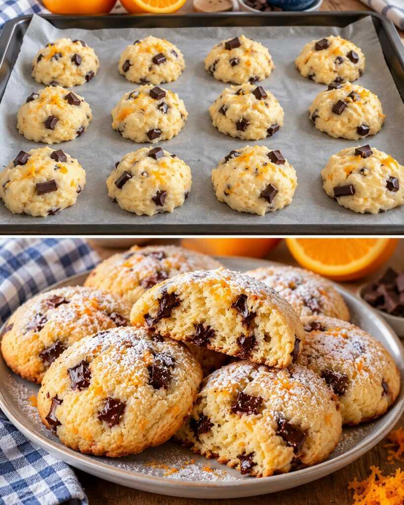 Biscotti Morbidi alla Ricotta con Arancia e Cioccolato