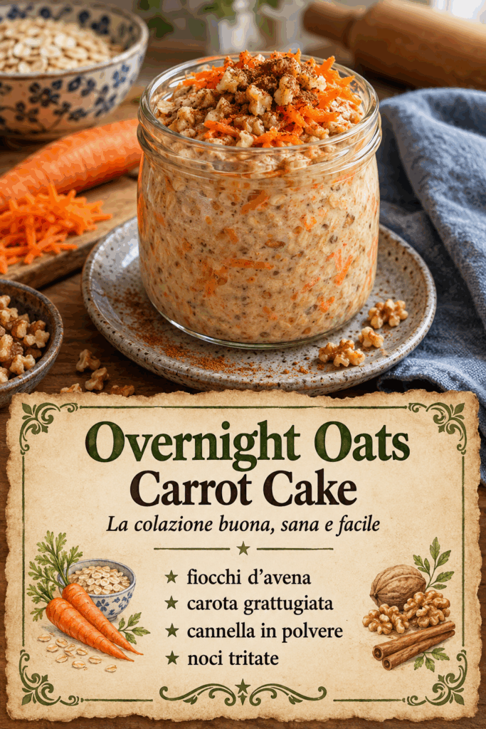 Overnight Oats Carrot Cake