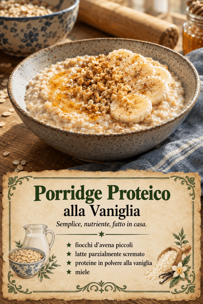 Porridge Proteico alla Vaniglia